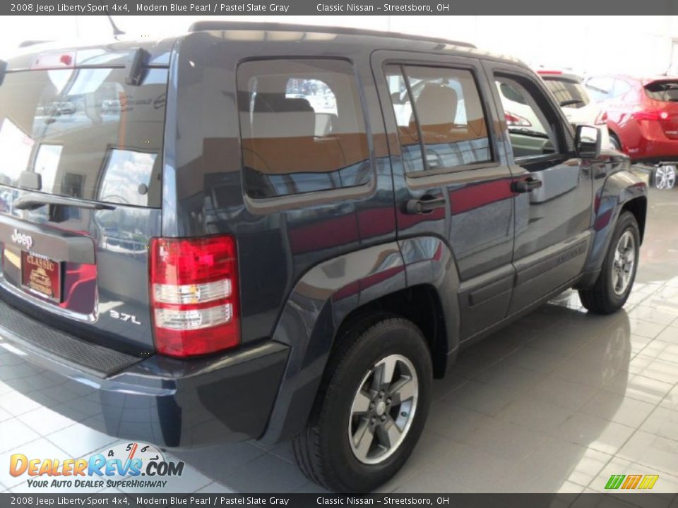 2008 Jeep Liberty Sport 4x4 Modern Blue Pearl / Pastel Slate Gray Photo #3