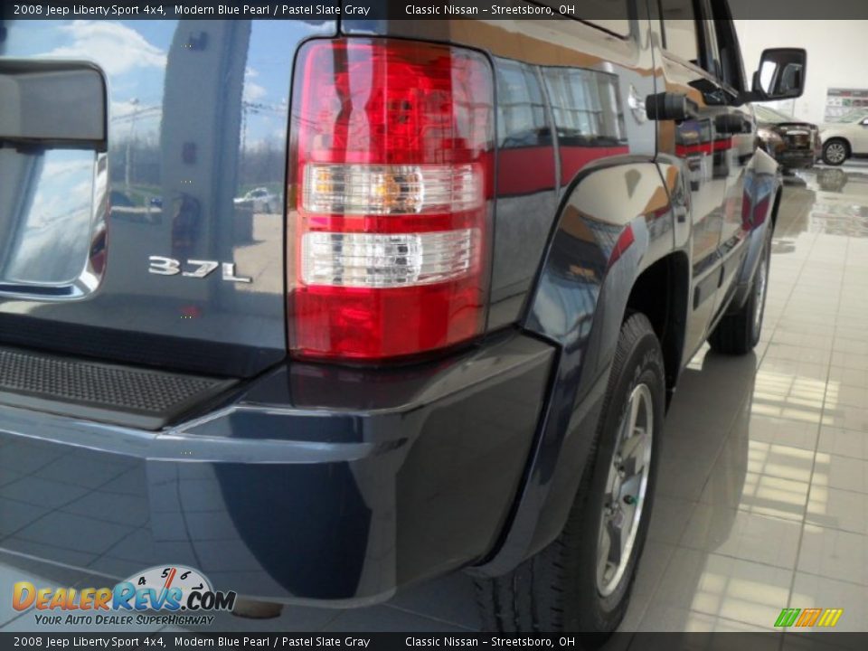 2008 Jeep Liberty Sport 4x4 Modern Blue Pearl / Pastel Slate Gray Photo #4