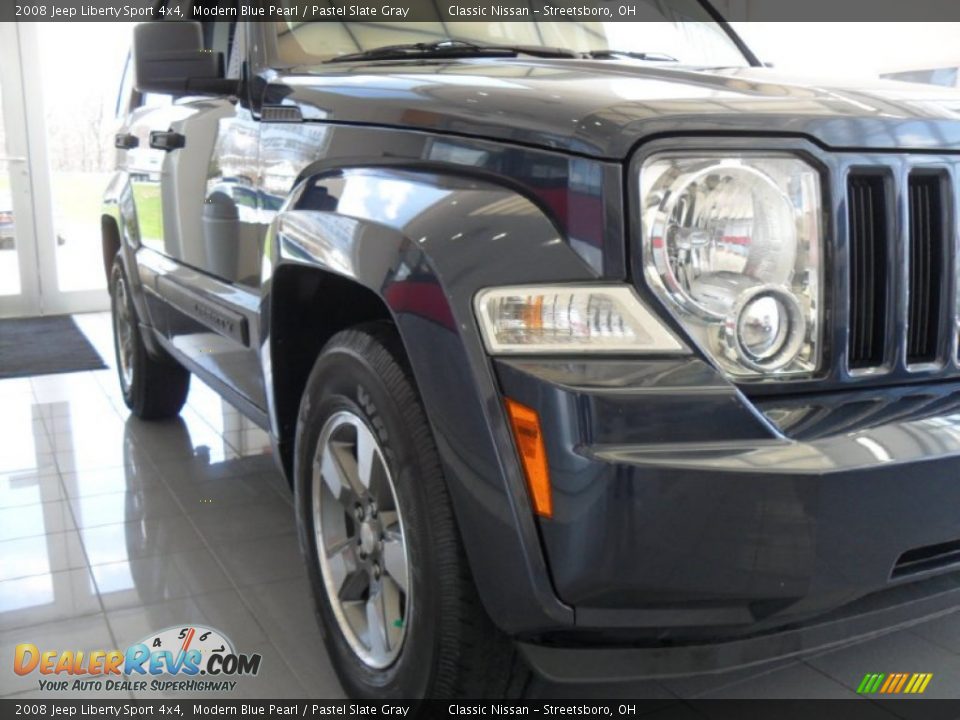 2008 Jeep Liberty Sport 4x4 Modern Blue Pearl / Pastel Slate Gray Photo #6