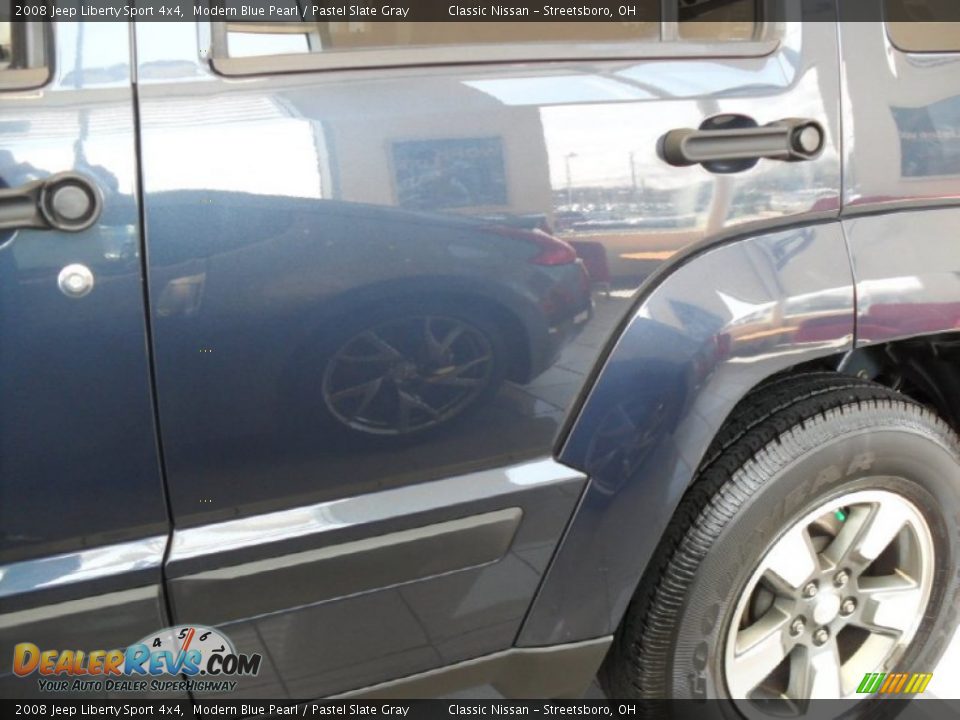 2008 Jeep Liberty Sport 4x4 Modern Blue Pearl / Pastel Slate Gray Photo #8