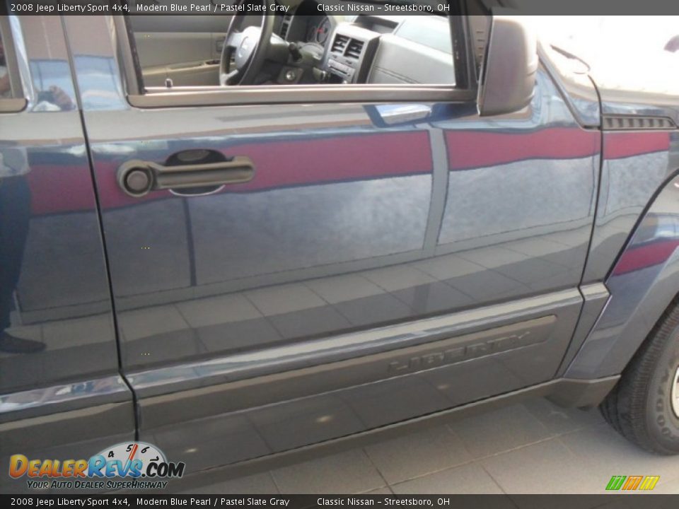 2008 Jeep Liberty Sport 4x4 Modern Blue Pearl / Pastel Slate Gray Photo #9