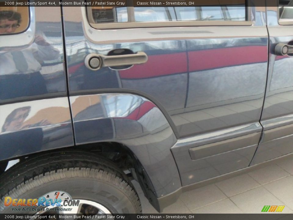 2008 Jeep Liberty Sport 4x4 Modern Blue Pearl / Pastel Slate Gray Photo #10
