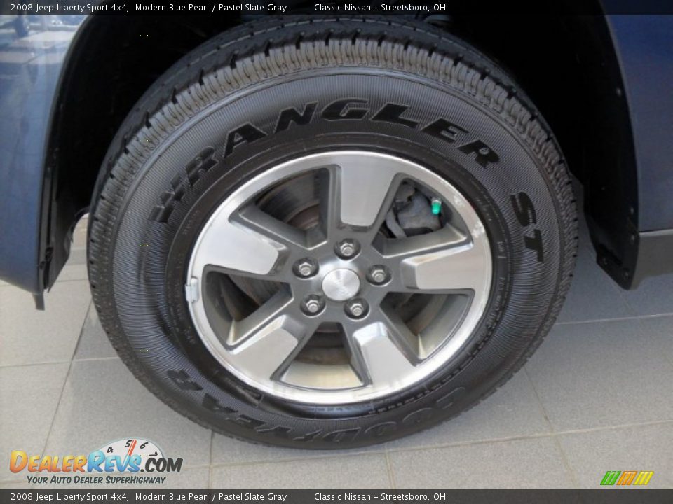 2008 Jeep Liberty Sport 4x4 Modern Blue Pearl / Pastel Slate Gray Photo #22