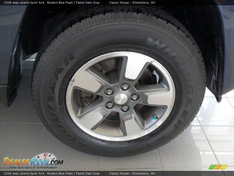 2008 Jeep Liberty Sport 4x4 Modern Blue Pearl / Pastel Slate Gray Photo #23