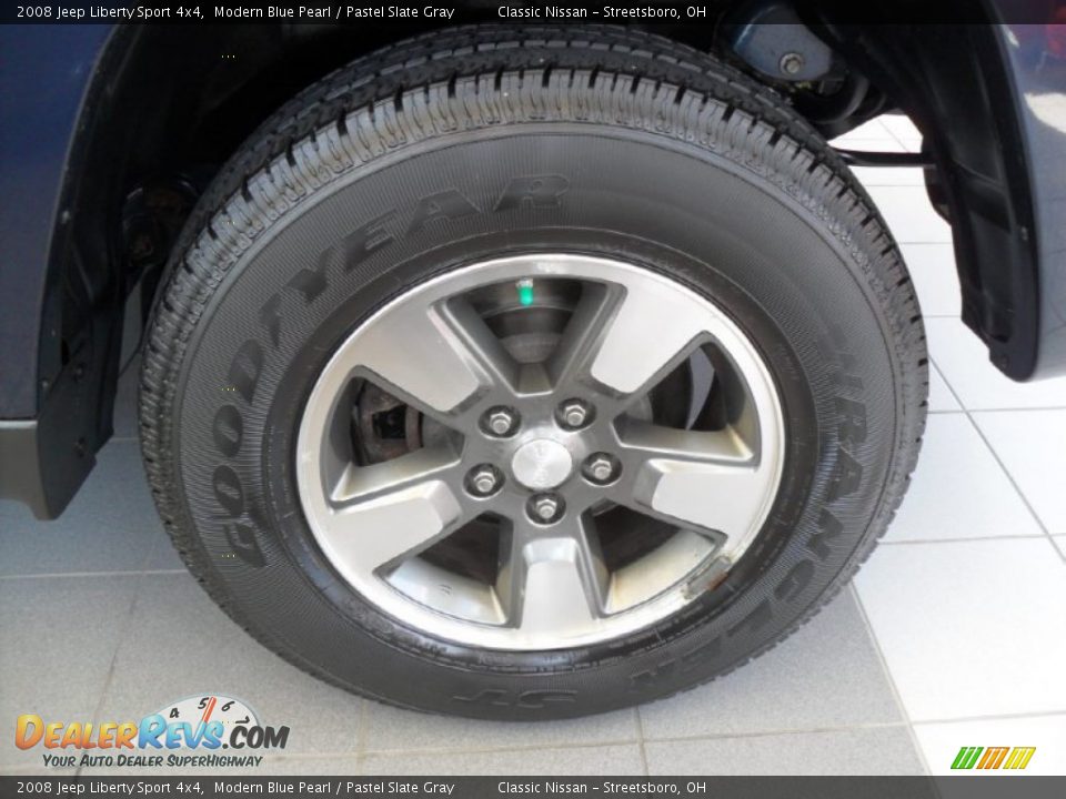 2008 Jeep Liberty Sport 4x4 Modern Blue Pearl / Pastel Slate Gray Photo #24