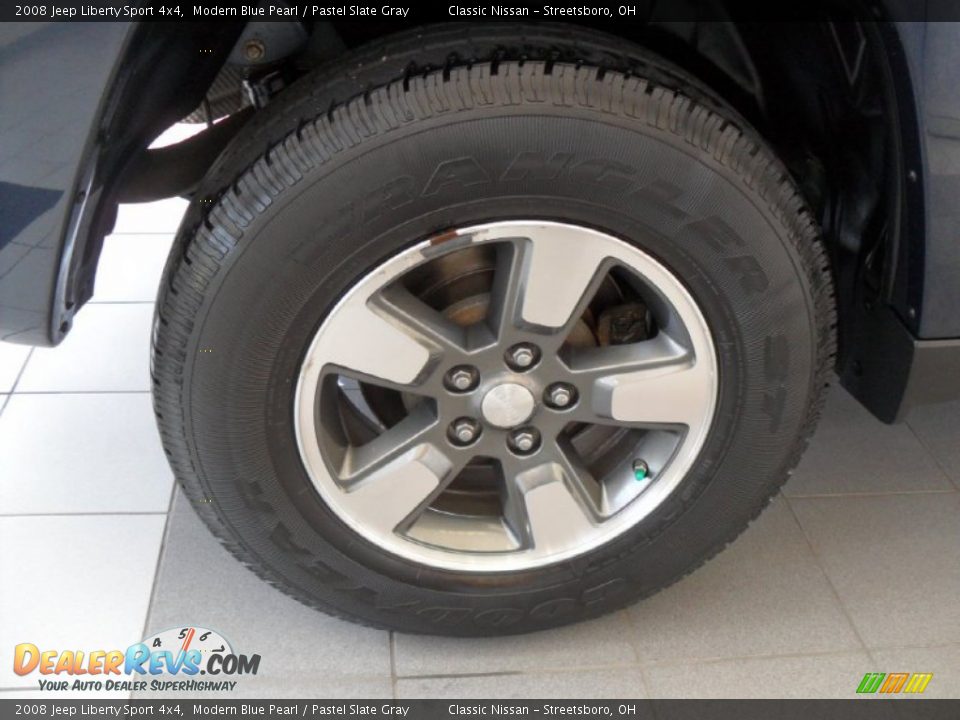 2008 Jeep Liberty Sport 4x4 Modern Blue Pearl / Pastel Slate Gray Photo #25