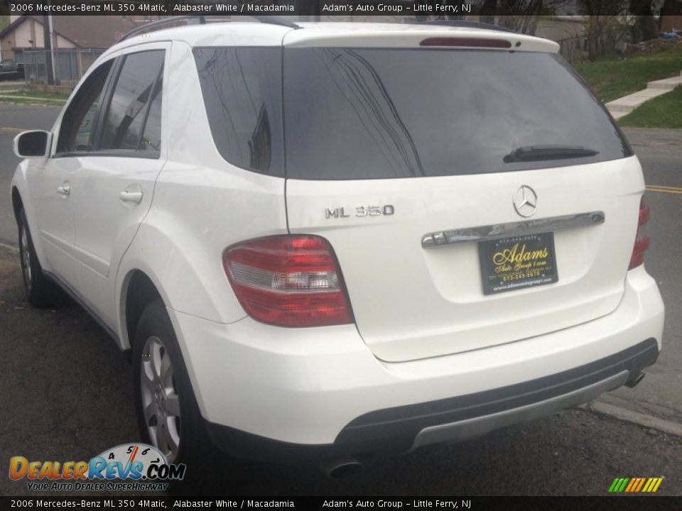 2006 Mercedes-Benz ML 350 4Matic Alabaster White / Macadamia Photo #6