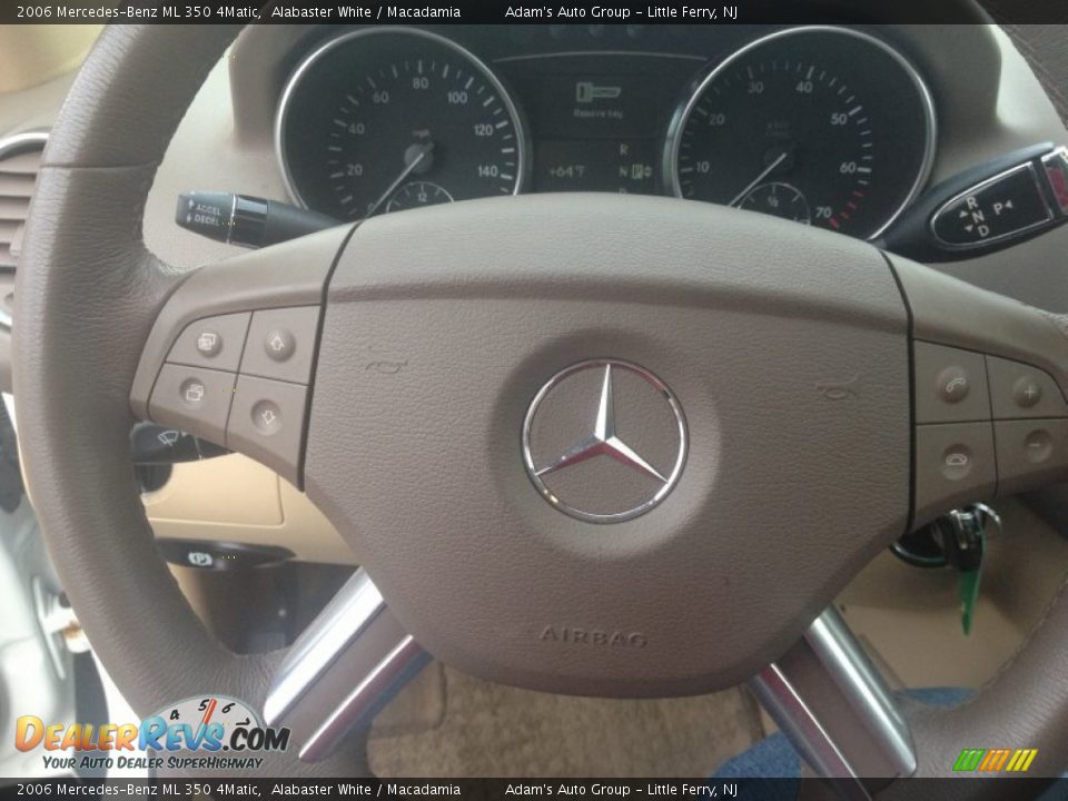 2006 Mercedes-Benz ML 350 4Matic Alabaster White / Macadamia Photo #16