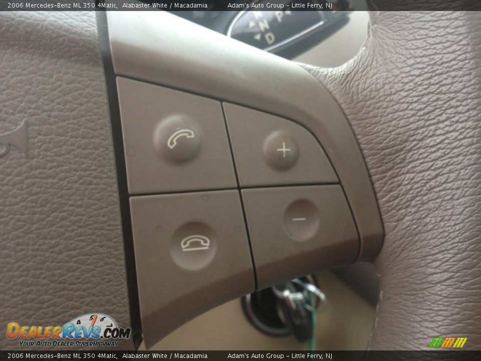 2006 Mercedes-Benz ML 350 4Matic Alabaster White / Macadamia Photo #18