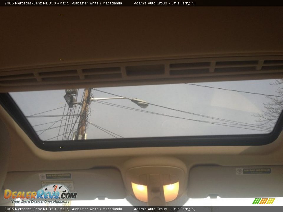 2006 Mercedes-Benz ML 350 4Matic Alabaster White / Macadamia Photo #32