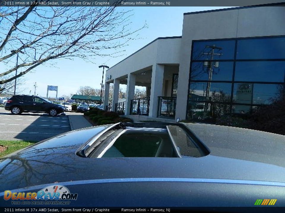 2011 Infiniti M 37x AWD Sedan Storm Front Gray / Graphite Photo #3