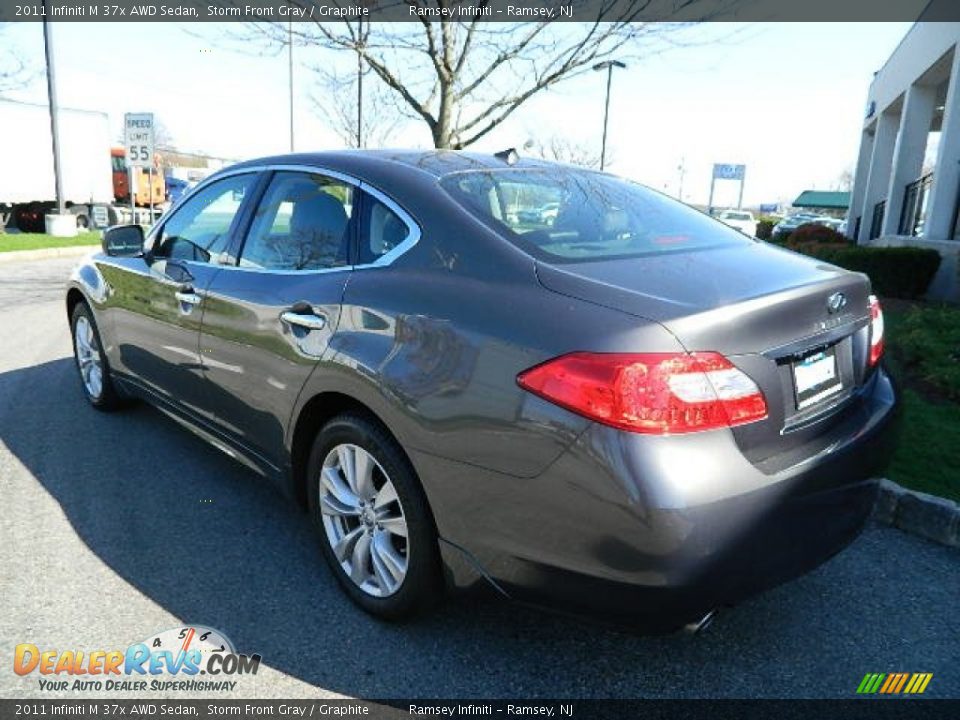 2011 Infiniti M 37x AWD Sedan Storm Front Gray / Graphite Photo #5