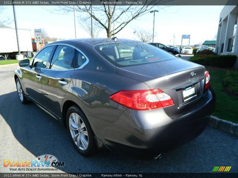 2011 Infiniti M 37x AWD Sedan Storm Front Gray / Graphite Photo #7