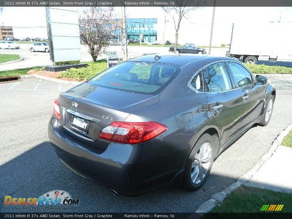 2011 Infiniti M 37x AWD Sedan Storm Front Gray / Graphite Photo #9