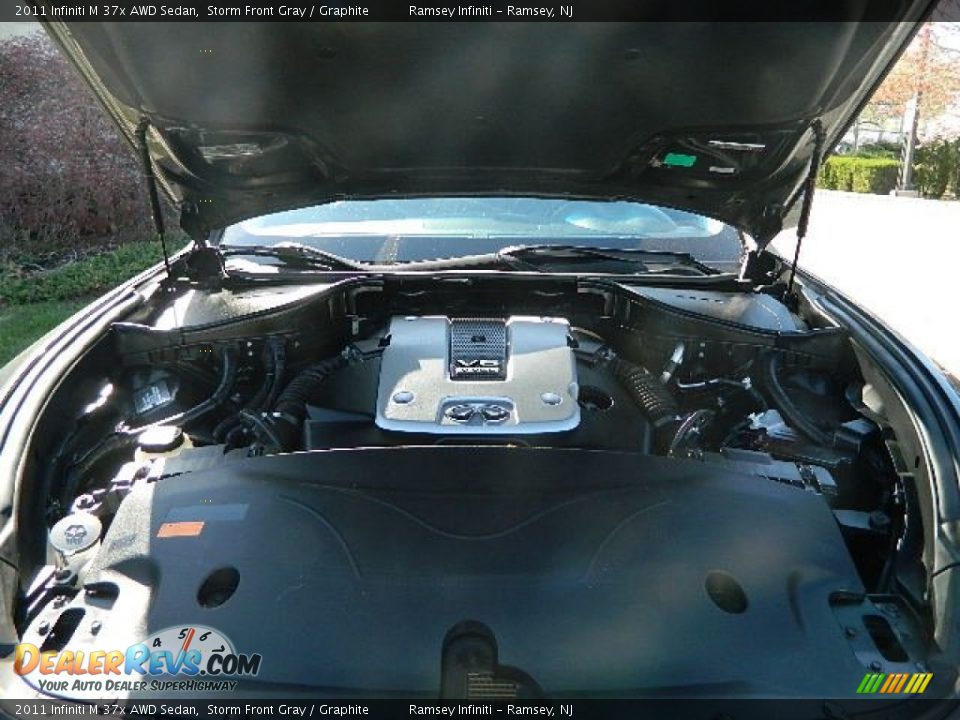 2011 Infiniti M 37x AWD Sedan Storm Front Gray / Graphite Photo #11