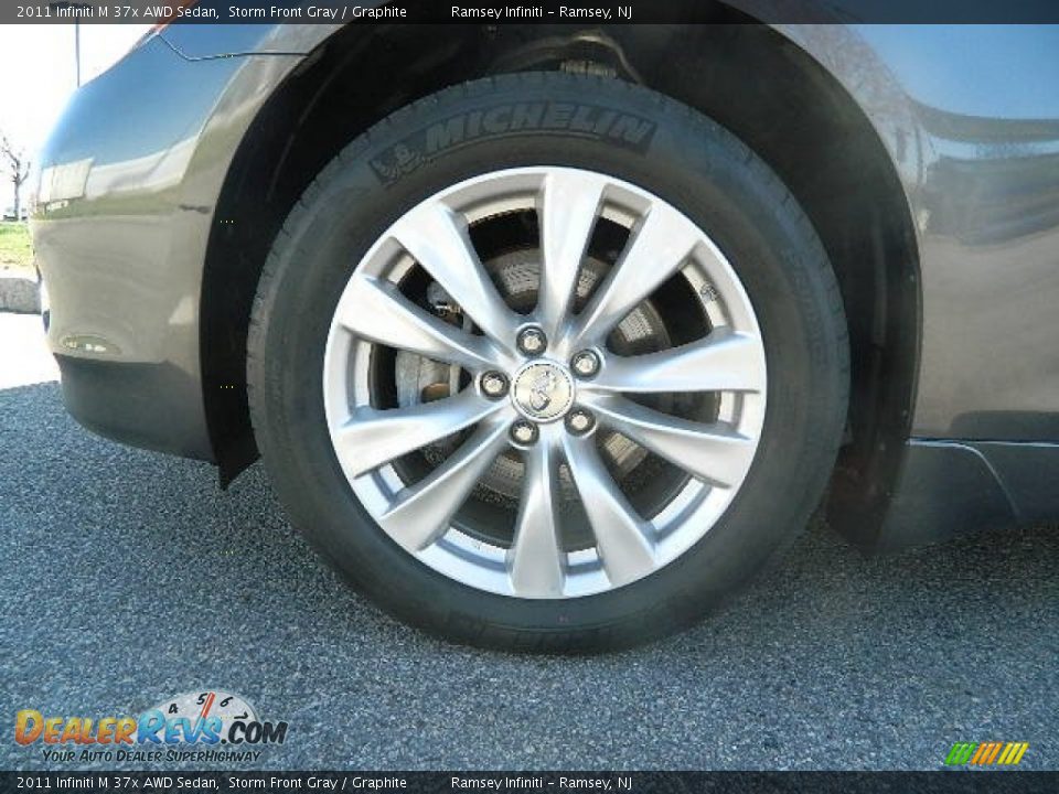2011 Infiniti M 37x AWD Sedan Storm Front Gray / Graphite Photo #12