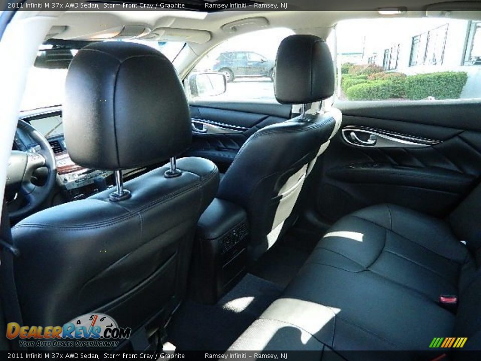 2011 Infiniti M 37x AWD Sedan Storm Front Gray / Graphite Photo #14