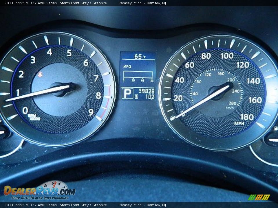 2011 Infiniti M 37x AWD Sedan Storm Front Gray / Graphite Photo #20