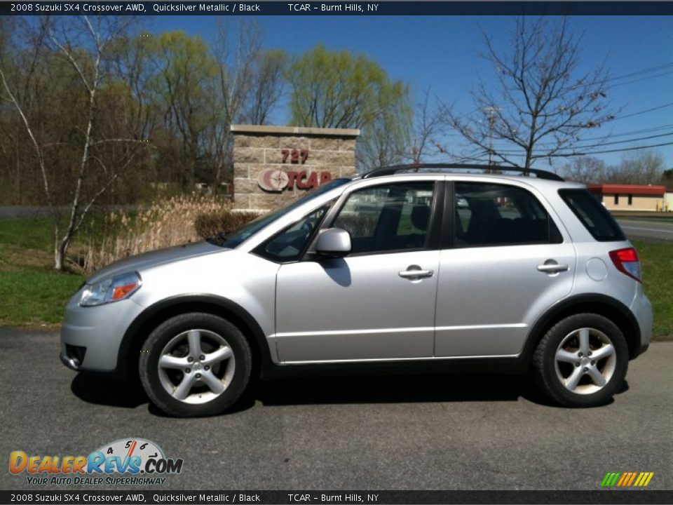 2008 Suzuki SX4 Crossover AWD Quicksilver Metallic / Black Photo #1