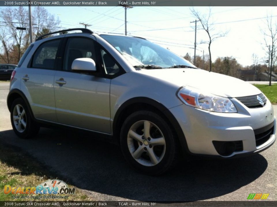2008 Suzuki SX4 Crossover AWD Quicksilver Metallic / Black Photo #4