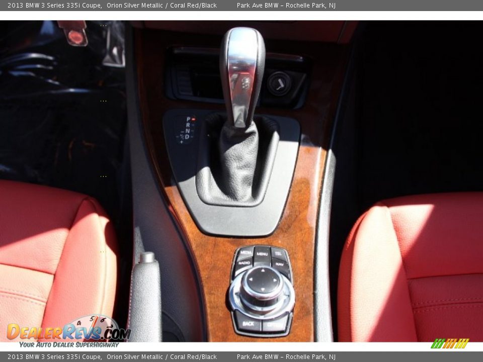 2013 BMW 3 Series 335i Coupe Orion Silver Metallic / Coral Red/Black Photo #15