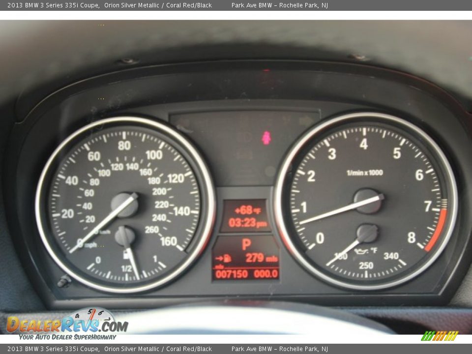 2013 BMW 3 Series 335i Coupe Orion Silver Metallic / Coral Red/Black Photo #19