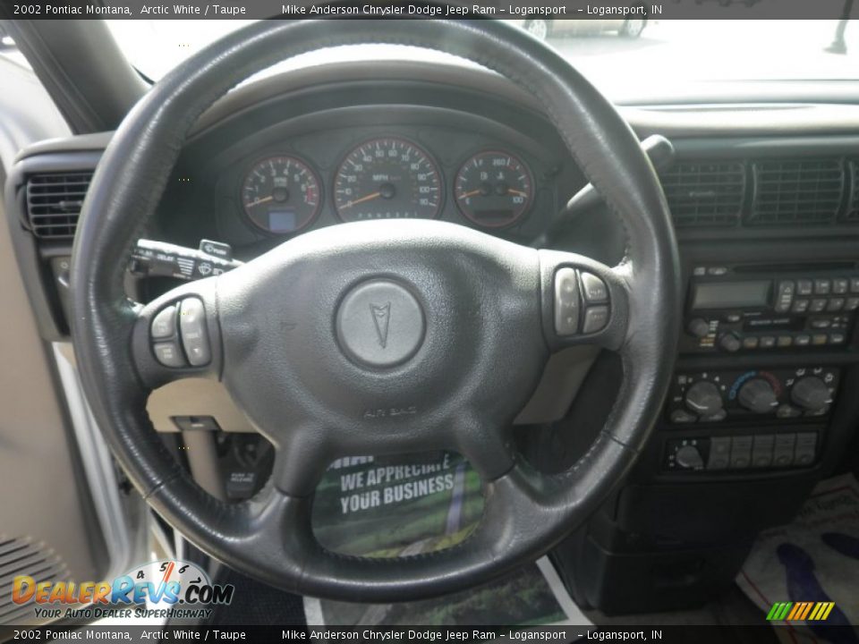 2002 Pontiac Montana Arctic White / Taupe Photo #7