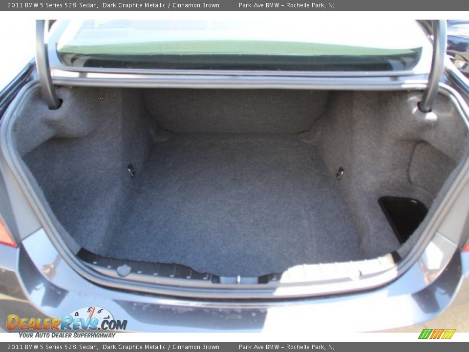 2011 BMW 5 Series 528i Sedan Dark Graphite Metallic / Cinnamon Brown Photo #21