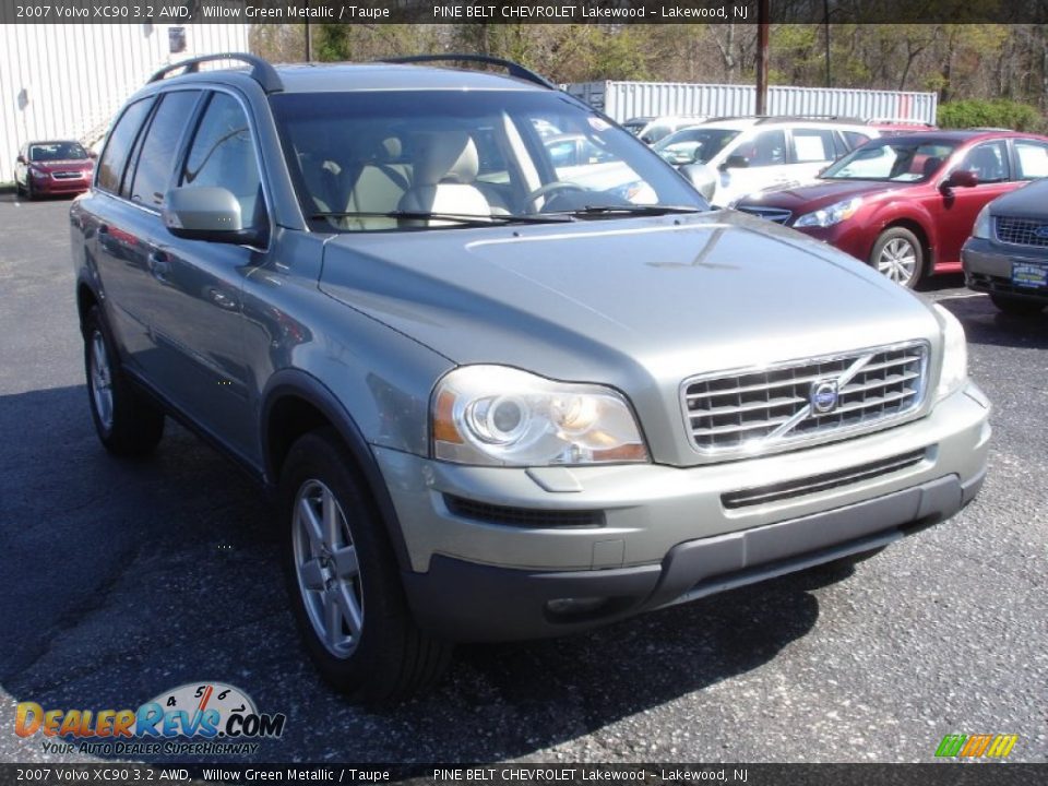 2007 Volvo XC90 3.2 AWD Willow Green Metallic / Taupe Photo #3