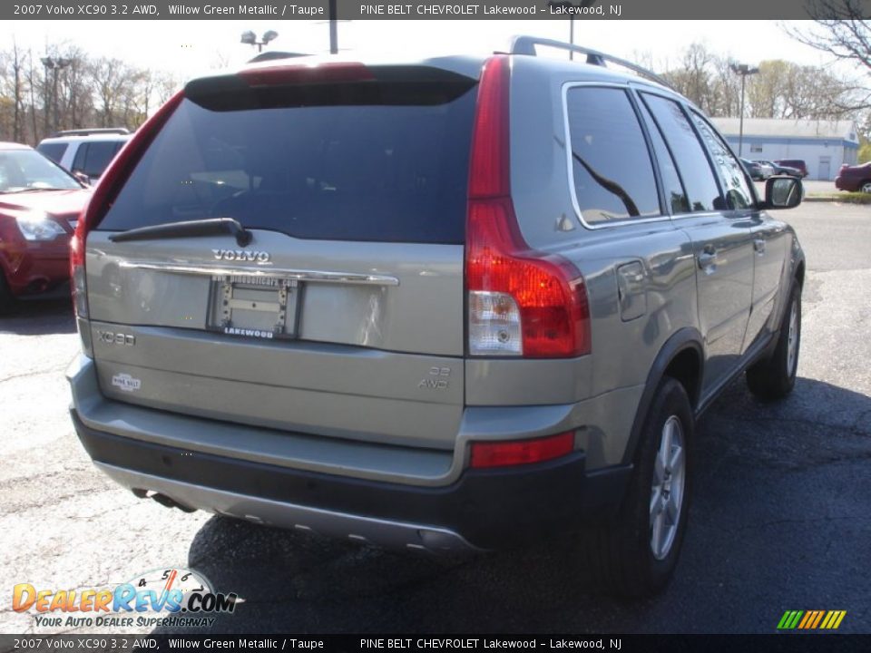 2007 Volvo XC90 3.2 AWD Willow Green Metallic / Taupe Photo #4