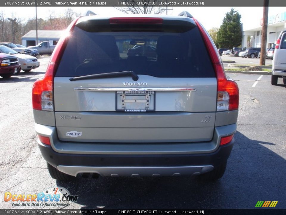 2007 Volvo XC90 3.2 AWD Willow Green Metallic / Taupe Photo #5