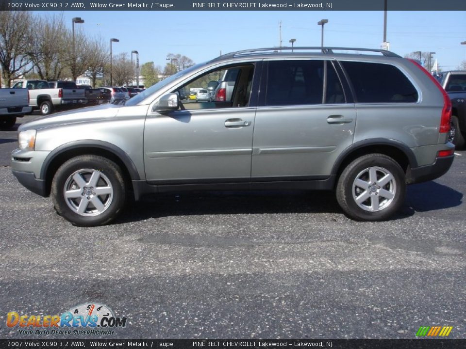 2007 Volvo XC90 3.2 AWD Willow Green Metallic / Taupe Photo #9