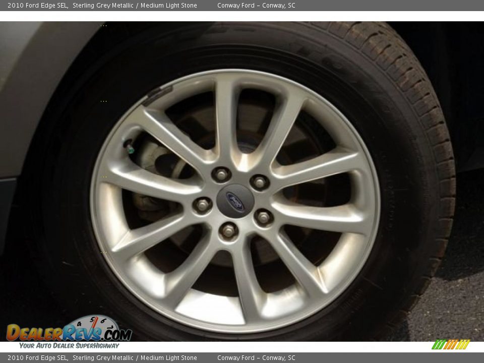 2010 Ford Edge SEL Sterling Grey Metallic / Medium Light Stone Photo #10
