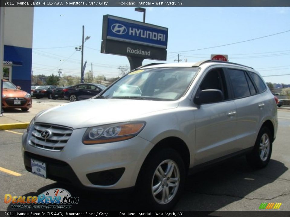2011 Hyundai Santa Fe GLS AWD Moonstone Silver / Gray Photo #1