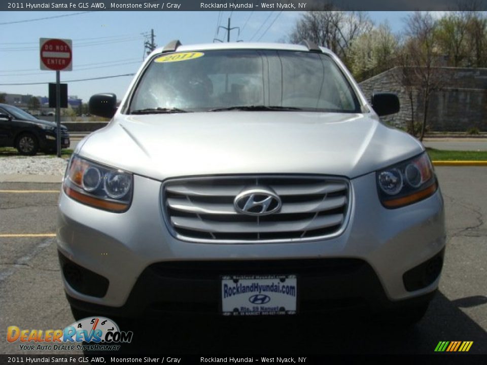 2011 Hyundai Santa Fe GLS AWD Moonstone Silver / Gray Photo #2