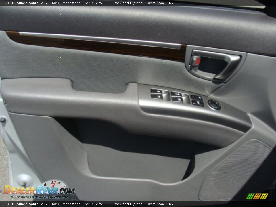 2011 Hyundai Santa Fe GLS AWD Moonstone Silver / Gray Photo #7