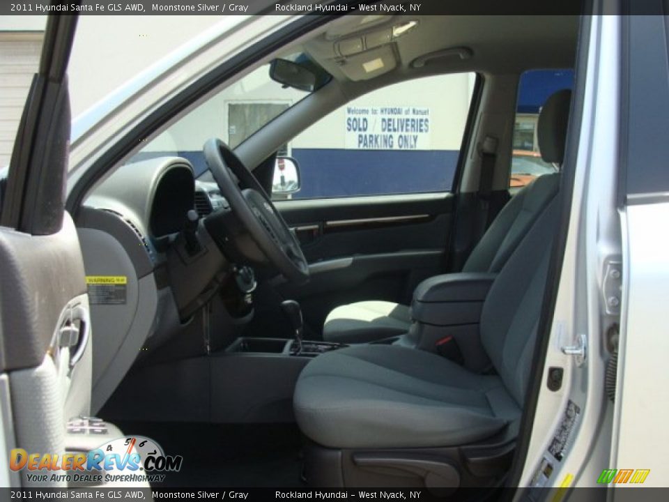 2011 Hyundai Santa Fe GLS AWD Moonstone Silver / Gray Photo #10