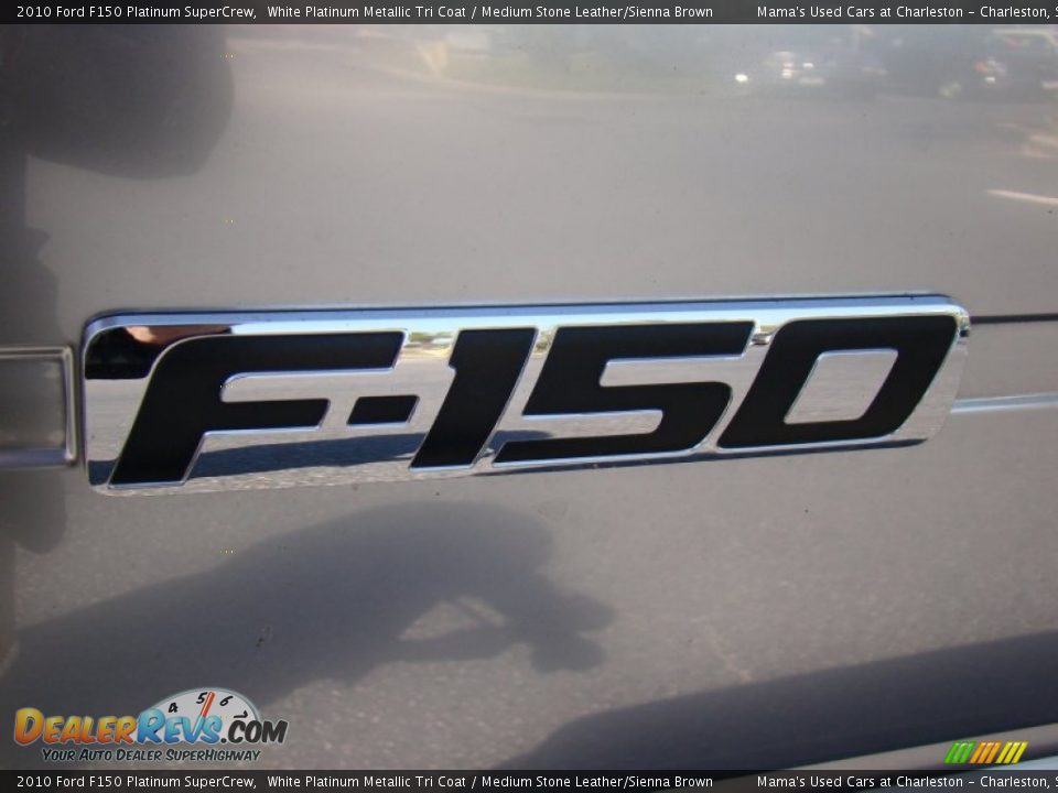 2010 Ford F150 Platinum SuperCrew White Platinum Metallic Tri Coat / Medium Stone Leather/Sienna Brown Photo #36