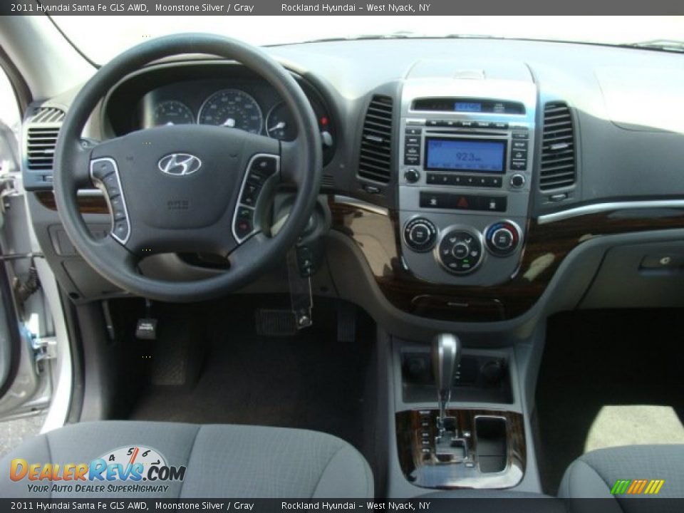 2011 Hyundai Santa Fe GLS AWD Moonstone Silver / Gray Photo #11