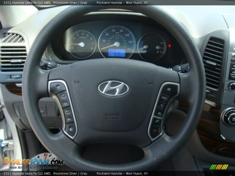 2011 Hyundai Santa Fe GLS AWD Moonstone Silver / Gray Photo #12