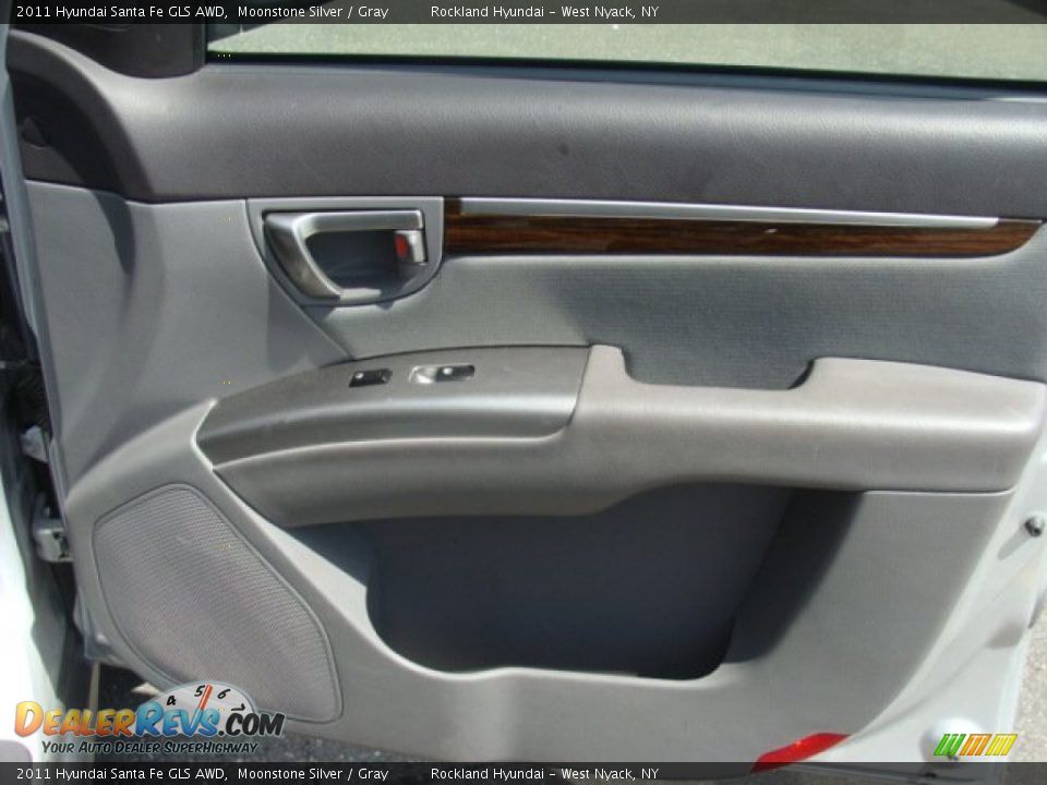 2011 Hyundai Santa Fe GLS AWD Moonstone Silver / Gray Photo #23
