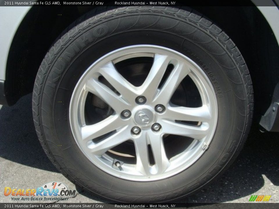 2011 Hyundai Santa Fe GLS AWD Moonstone Silver / Gray Photo #26