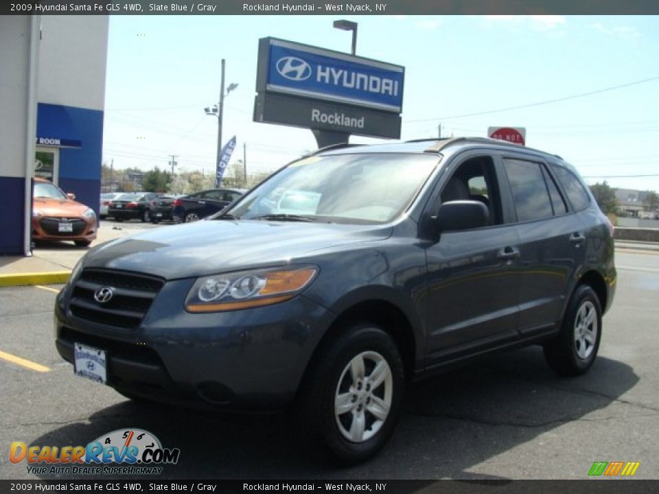 2009 Hyundai Santa Fe GLS 4WD Slate Blue / Gray Photo #1