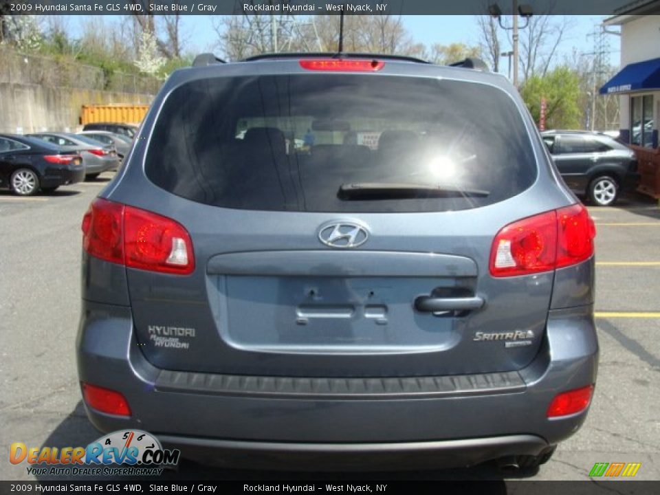 2009 Hyundai Santa Fe GLS 4WD Slate Blue / Gray Photo #5