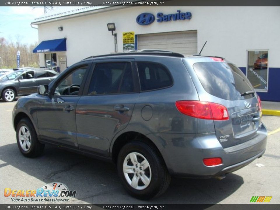 2009 Hyundai Santa Fe GLS 4WD Slate Blue / Gray Photo #6