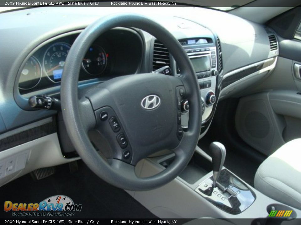 2009 Hyundai Santa Fe GLS 4WD Slate Blue / Gray Photo #9