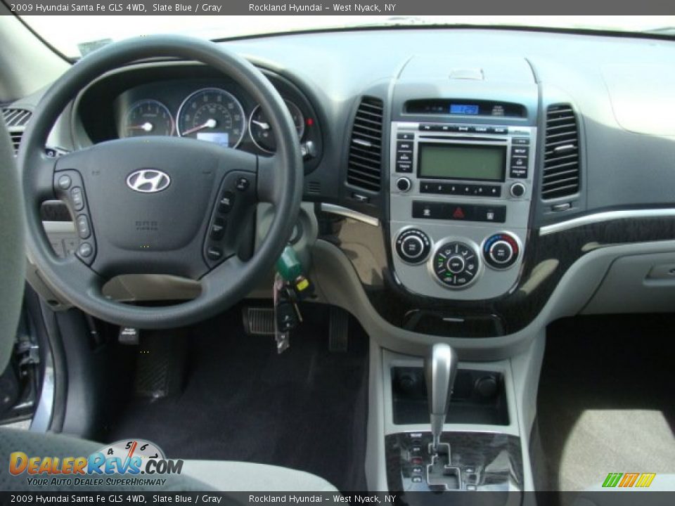 2009 Hyundai Santa Fe GLS 4WD Slate Blue / Gray Photo #11