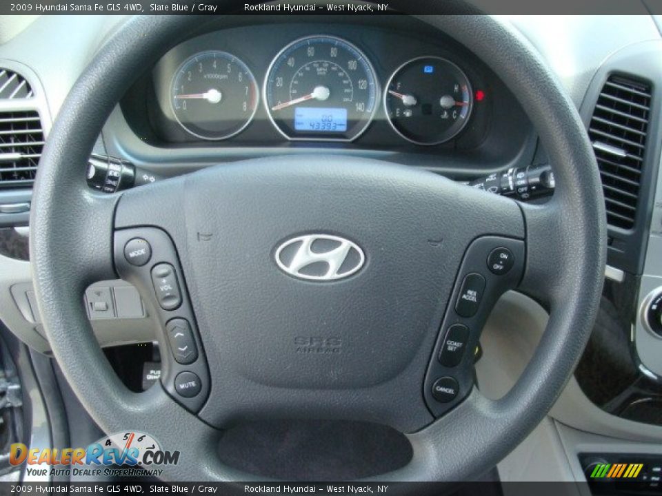 2009 Hyundai Santa Fe GLS 4WD Slate Blue / Gray Photo #12