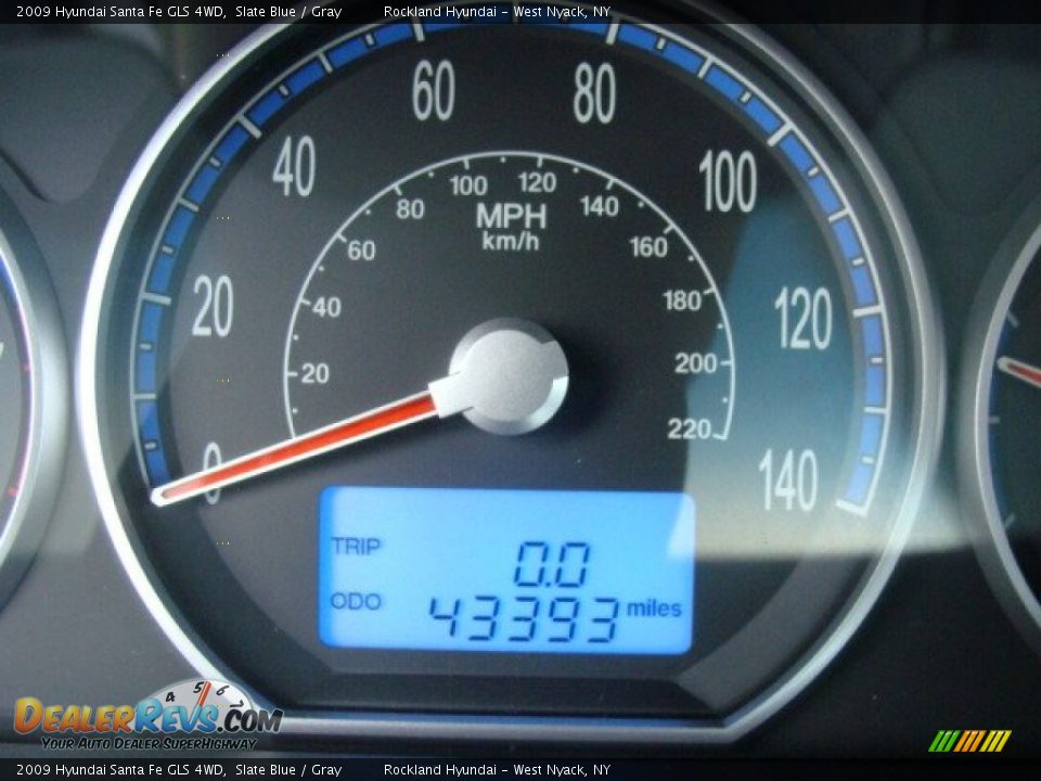 2009 Hyundai Santa Fe GLS 4WD Slate Blue / Gray Photo #15