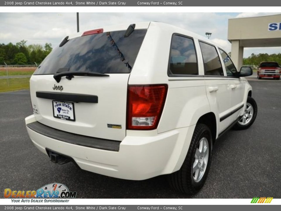 2008 Jeep Grand Cherokee Laredo 4x4 Stone White / Dark Slate Gray Photo #5